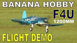 LX Models F4U 1200MM Folding Wing CORSAIR Flight Demo in HD By RCINFORMER [upl. by Sonja]