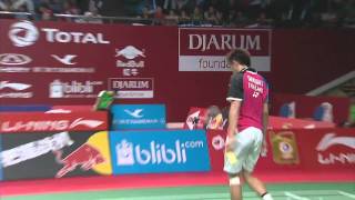 TOTAL BWF World Championships 2015  Badminton Day 4 R16 M3MS  Chen vs Sae [upl. by Ereveneug]