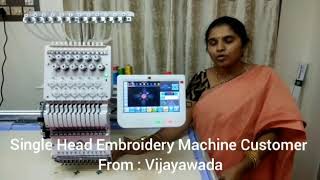 Single Head Multi Needle Embroidery Machine [upl. by Busey]