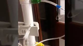 Fresenous CRRT HOW TO fill arterial bubble catcher during priming [upl. by Aisatan]