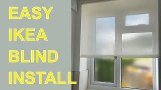 How to install an ikea blindDIY IKEA Blindinstallation [upl. by Orfurd]