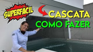 APRENDA a fazer uma CASCATA DE PISCINA gastando CENTAVOS [upl. by Yngiram]