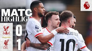 Diogo Jota Winner Highlights  Crystal Palace 01 Liverpool [upl. by Ahsiener]