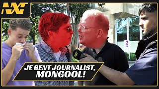 BLOEDLIP GESLAGEN bij Dennis Schouten amp Jan Roos krijgt RUZIE met JOURNALIST [upl. by Durrace]