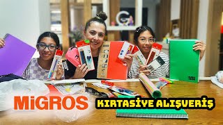 MİGROS OKULA DÖNÜŞ KIRTASİYE ALIŞVERİŞ  BACK TO SCHOOL  SILA MİRA [upl. by Xuagram851]