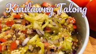 KINILAW NA TALONG BISAYA STYLE l ENSALADANG TALONG l EGGPLANT SALAD RECIPE [upl. by Adnilahs707]