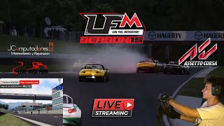 Lime Rock  ASSETTO CORSA  LOW FUEL MOTORSPORT  LFM assettocorsa simracing lfm mx5 cliocup [upl. by Yhtorod]