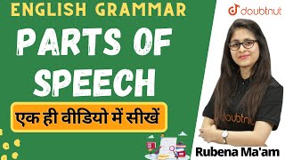 Doubtnut Parts Of Speech  English Grammar  Rubena Maam [upl. by Homer904]