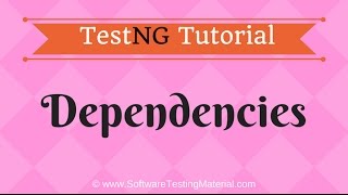 TestNG Dependencies Using XML  TestNG Tutorial [upl. by Imeaj]