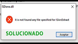 Error al extraer juego  Windows 1011  ISDonedll it is not found any file for isarcextract ✅ [upl. by Yffub71]