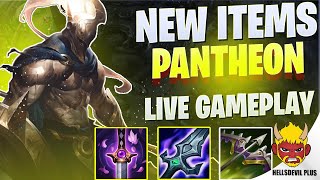 NEW ITEMS PANTHEON IS INSANE  Wild Rift HellsDevil Plus Gameplay [upl. by Laroc135]