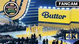 4K BTS Butter  2021 American Music Awards FanCam with fanchant [upl. by Stutzman]