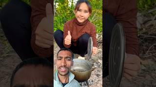 fishing survivalskills satisfying primitive food primitivesurvivaltool cooking [upl. by Laram]