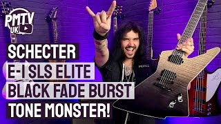 Schecter E1 SLS Elite w Fishman Pickups In Black Fade Burst  Review amp Demo [upl. by Terrilyn]