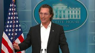 Matthew McConaughey full White House speech on Uvalde shooting [upl. by Annaeoj]