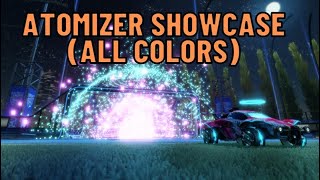 Atomizer Rocket League Goal Explosion Showcase All Paints [upl. by Gnal343]