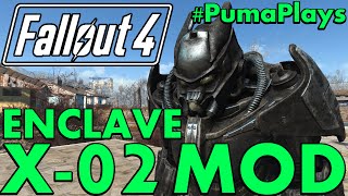 Fallout 4 Enclave X02 Power Armor Mod Reviewfrom Fallout 3 PumaPlays [upl. by Enneles]