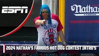 Mens 2024 Nathans Famous Hot Dog Contest introductions 🌭🙌 [upl. by Mercorr197]