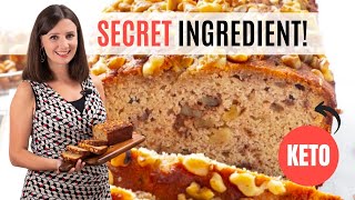 KETO BANANA BREAD RECIPE Secret Ingredient Tastes Just Like Bananas [upl. by Idnahs]