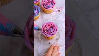 Buttercream flowers tutorials using 116 piping tip cake valentinescake cakedecorating [upl. by Dav]