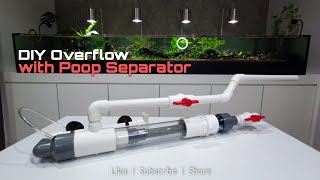 DIY Aquarium PVC Overflow with Poop Separator feature [upl. by Nagard387]