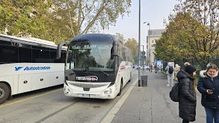 2024 11 16 083724 Terravision Bus From Bergamo Airport To Milan Central Station [upl. by Airrej]