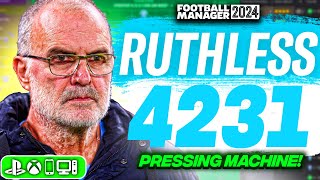 Bielsas RUTHLESS 4231 FM24 Tactic 4 Goals  Best FM24 Tactics [upl. by Mufinella]