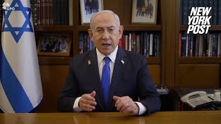 Netanyahu demands UN peacekeeping troops evacuate from south Lebanon [upl. by Sulecram955]