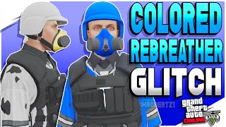 GTA 5 Online Colored Rebreather Glitch Blue Orange Yellow Black Rebreathers Clothing GTA 5 Glitches [upl. by Nidnarb529]