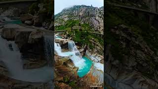 Andermatt🇨🇭Waterfall 360° [upl. by Welles]