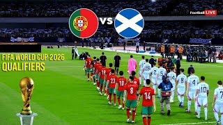 portugal vs scotland qualification world cup 2026 qualificationworldcup2026 PES2019 [upl. by Norved]