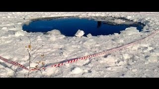 Meteorite crater in Chelyabinsk Russia [upl. by Soule]