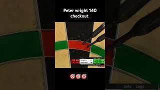 Peter wright 140 checkout shorts darts trending viralvideo youtubeshorts india sports [upl. by Atsuj]