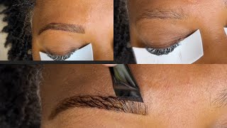 Eyebrows shaping and tinting tutorial  eyebrows tint and shape  eyebrows shaping [upl. by Nina]