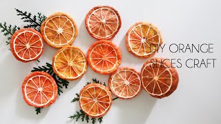 Crafts DIY Orange Slices Cotton Spun Fruits Paper Crafts [upl. by Luapleahcim]