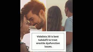 Cure ED Permanently With Effective Tadalafil Vidalista 20 [upl. by Rudd862]