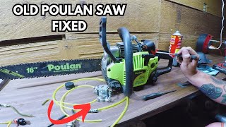 Fixing an Old Poulan 3616 chain saw [upl. by Palermo]