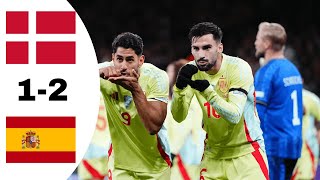 Denmark 12 Spain Highlights  UEFA Nations League 20242025 [upl. by Armbruster981]