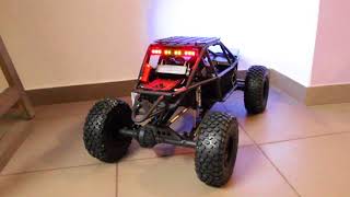 Axial RR10 Bomber Ep16  Gear Head RC Front and Rear Light bar Test [upl. by Roberts419]