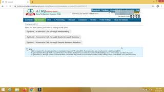 How to Generate EVC for Income Tax Return EVerification through Bank account in 3 Minutes [upl. by Asilej]