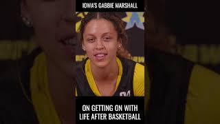 Iowa Hawkeye Gabbie Marshall On Life After Basketball hawkeyes shorts viral [upl. by Ahsele168]