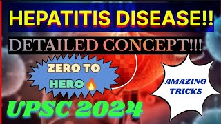 Hepatitis disease🦠CausesvaccinationScience and technology Upsc  🔥🔥 [upl. by Tillford705]