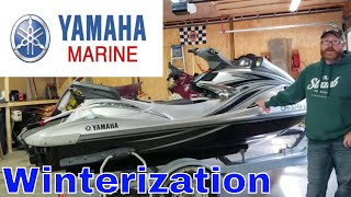 Yamaha Waverunner Winterization FX 1100 [upl. by Proud]