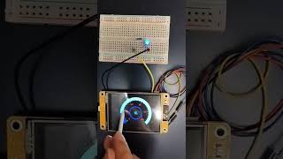 LVGL ESP322432S028R Arc to dim an LED on a Breadboard Tutorial Link In Description for Beginners [upl. by Audun]