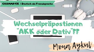 Wechselpräpositionen mit Akkusativ oder Dativ  Deutsch als Fremdsprache  Grammatik A2 [upl. by Nilok]