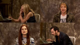 Harry Potter cast doing the Pottermore House Test full video [upl. by Nathalie]