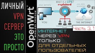 VPN только ДЛЯ ИЗБРАННЫХ пользователей  OpenWRTOpenVPN [upl. by Leod]