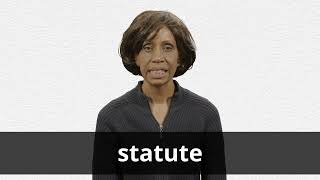 How to pronounce STATUTE in American English [upl. by Aneele]