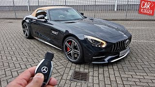 INSIDE the NEW MercedesAMG GT C Roadster 2017  Interior Exterior DETAILS w REVS [upl. by Nyrem]