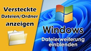 Datei nicht sichtbar Windows  Versteckte Dateien und Ordner anzeigen [upl. by Gnoix]